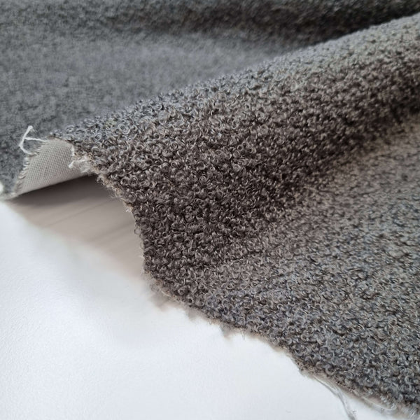 Ricciolino BOUCLE' Stoff H 140 cm – GRAU