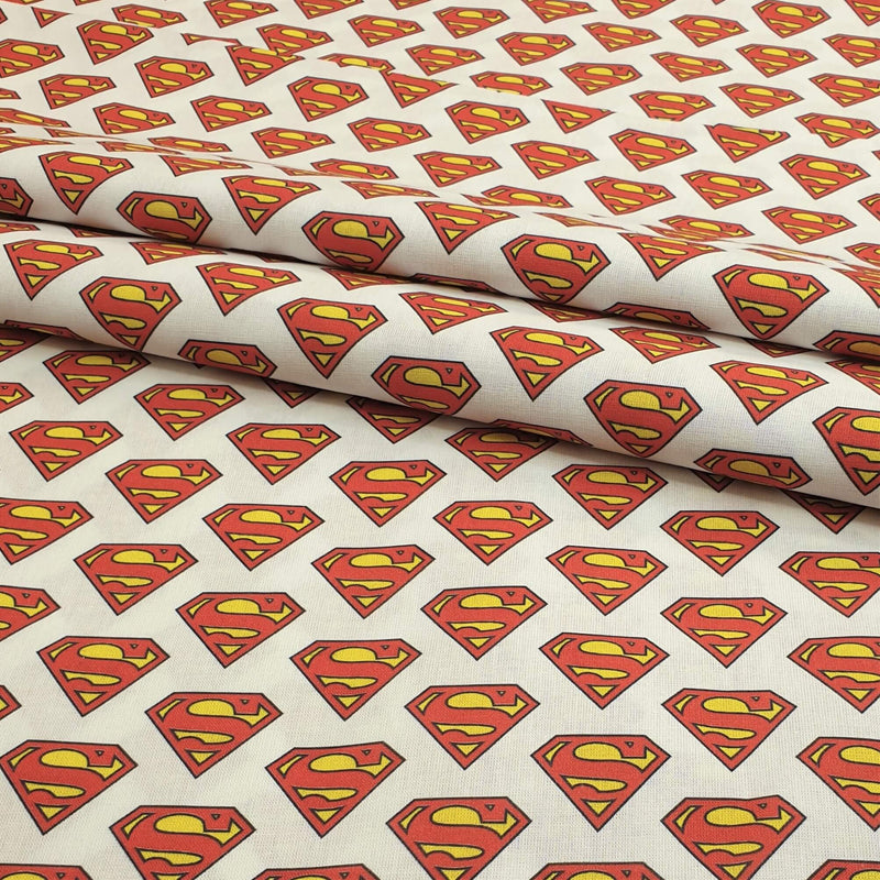 Coton Impression Numérique Enfant - SUPERMAN - coupe minimum ou multiples de 25 x 150 cm