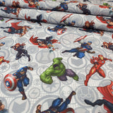 Impression numérique Enfant en coton - AVENGERS - coupe minimum ou multiples de 25 x 150 cm