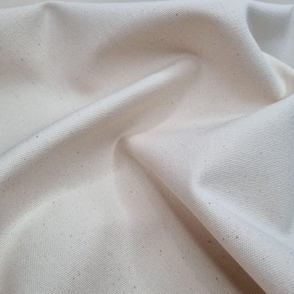 Tissu Coton Brut H 160 cm - COULEUR UNIE ECRU