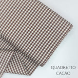 Collezione "Riga, quadretto e unito" H 180 cm - CACAO