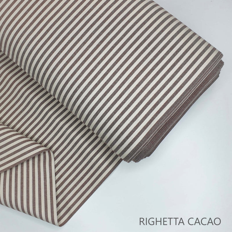 Collezione "Riga, quadretto e unito" H 180 cm - CACAO