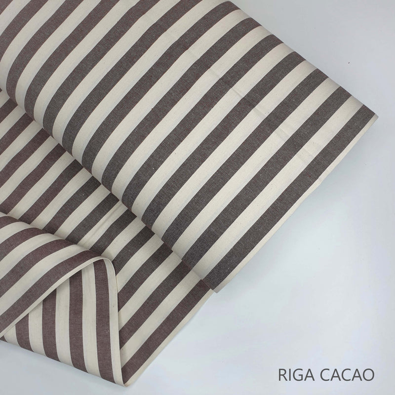 Collezione "Riga, quadretto e unito" H 180 cm - CACAO