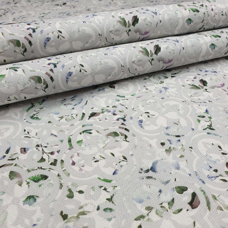 Panama Digital Fund Cotton - ARABESQUE BLEU CLAIR - coupe minimum ou multiples de 25 x 280 cm