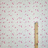 Satin de coton DENTELLES ET ROSES - H 150 cm