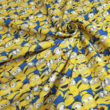 Coton Enfant Impression Numérique - MINIONS - coupe minimum ou multiples de 25 x 150 cm