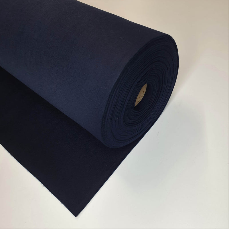 3 mm Polyesterfilz – Marineblau – Mindestzuschnitt oder Vielfaches von 25 x 110 cm