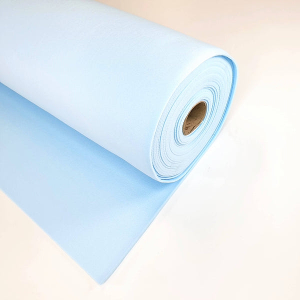 3 mm Polyesterfilz – Hellblau – Mindestzuschnitt oder Vielfaches von 25 x 110 cm