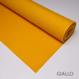 Gelb-orangefarbener Wollfilz – Mindestzuschnitt oder Vielfaches von 25 x 150 cm