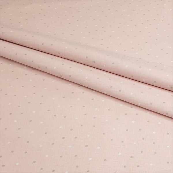 Baumwolle für Kinder – POLKA DOT PINK HINTERGRUND – Mindestschnitt oder Vielfaches von 25 x 290 cm