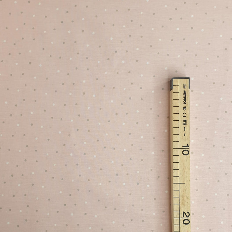 Baumwolle für Kinder – POLKA DOT PINK HINTERGRUND – Mindestschnitt oder Vielfaches von 25 x 290 cm