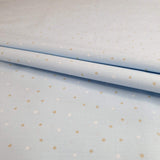 Coton Enfant - POLKA POLKA FOND BLEU - coupe minimum ou multiples de 25 x 290 cm