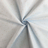 Coton Enfant - POLKA POLKA FOND BLEU - coupe minimum ou multiples de 25 x 290 cm