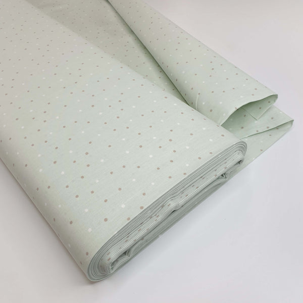 Cotone Bambino H 290 cm - POIS FONDO VERDE