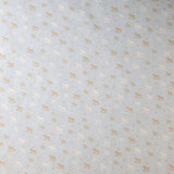 Coton Enfant - CHEVAUX À BASCULE FOND BLEU - coupe minimum ou multiples de 25 x 290 cm