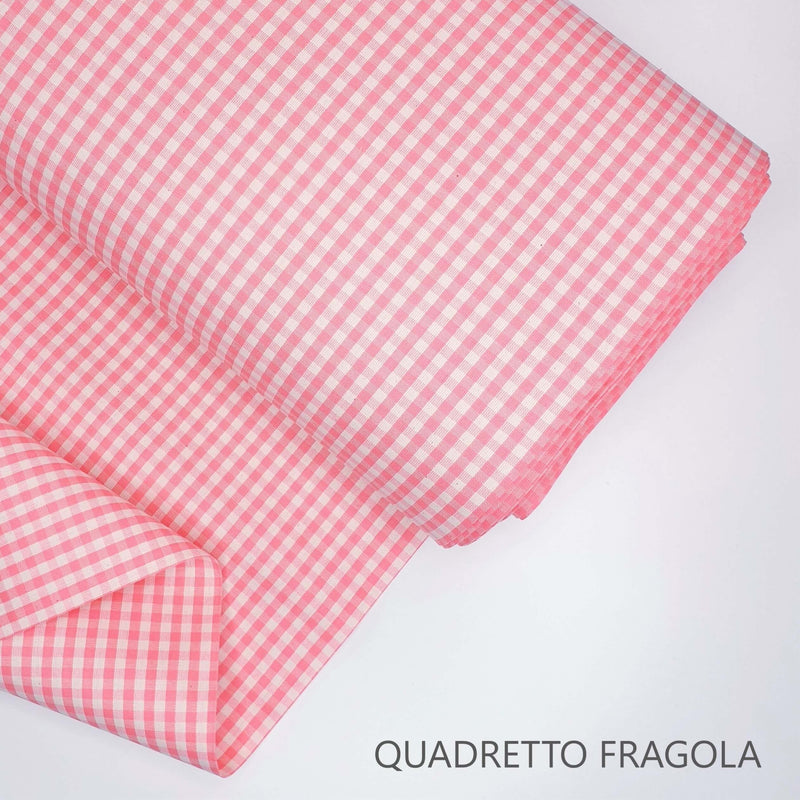 Collezione "Riga, quadretto e unito" H 180 cm - FRAGOLA