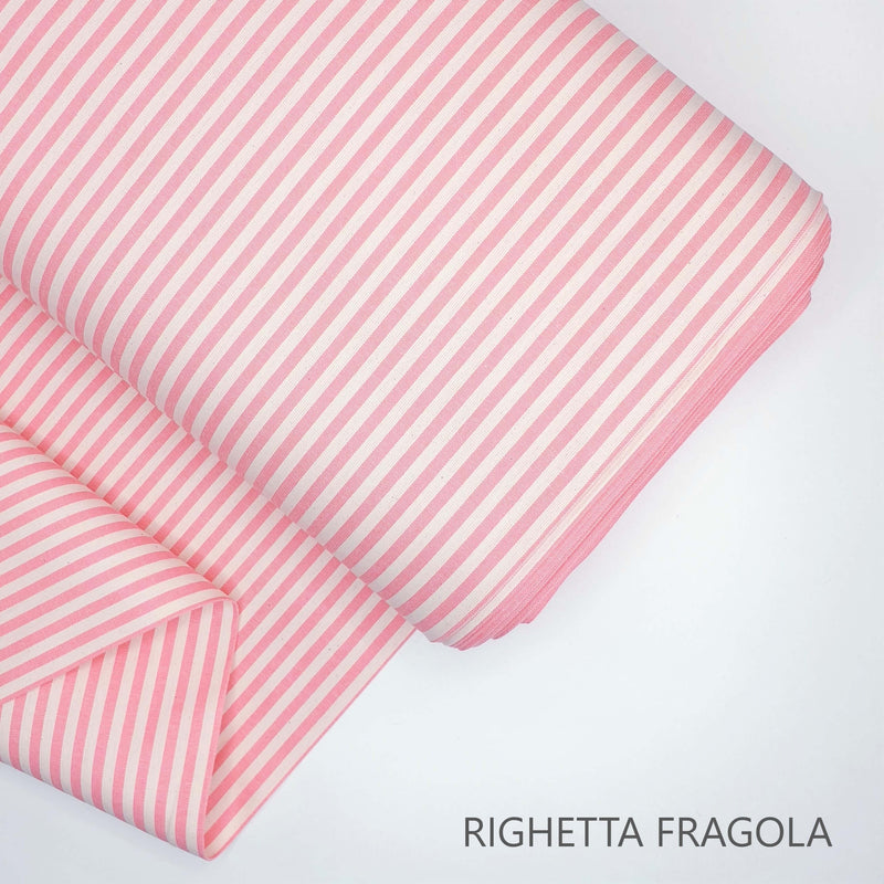 Collezione "Riga, quadretto e unito" H 180 cm - FRAGOLA