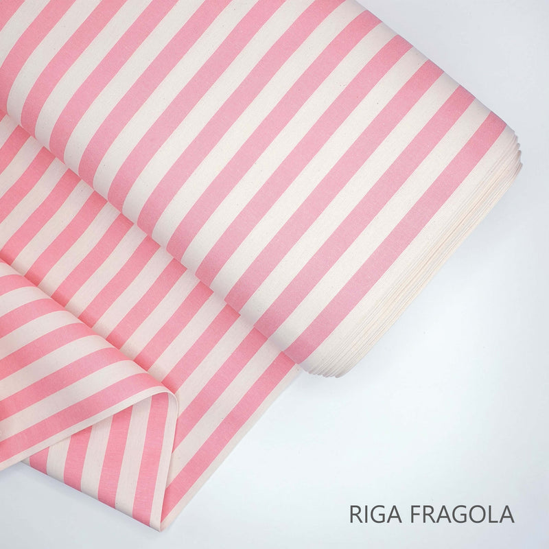 Collezione "Riga, quadretto e unito" H 180 cm - FRAGOLA