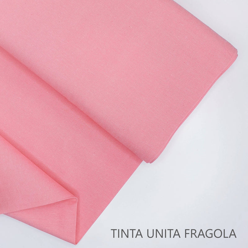 Collezione "Riga, quadretto e unito" H 180 cm - FRAGOLA