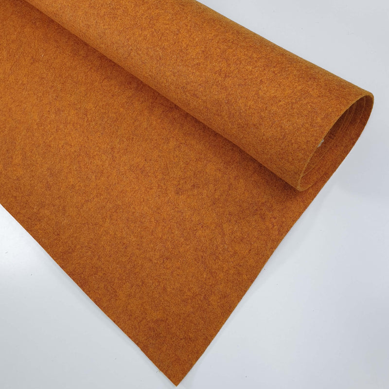 Feutre Polyester 2mm - Citrouille - coupe minimum ou multiples de 25 x 110 cm