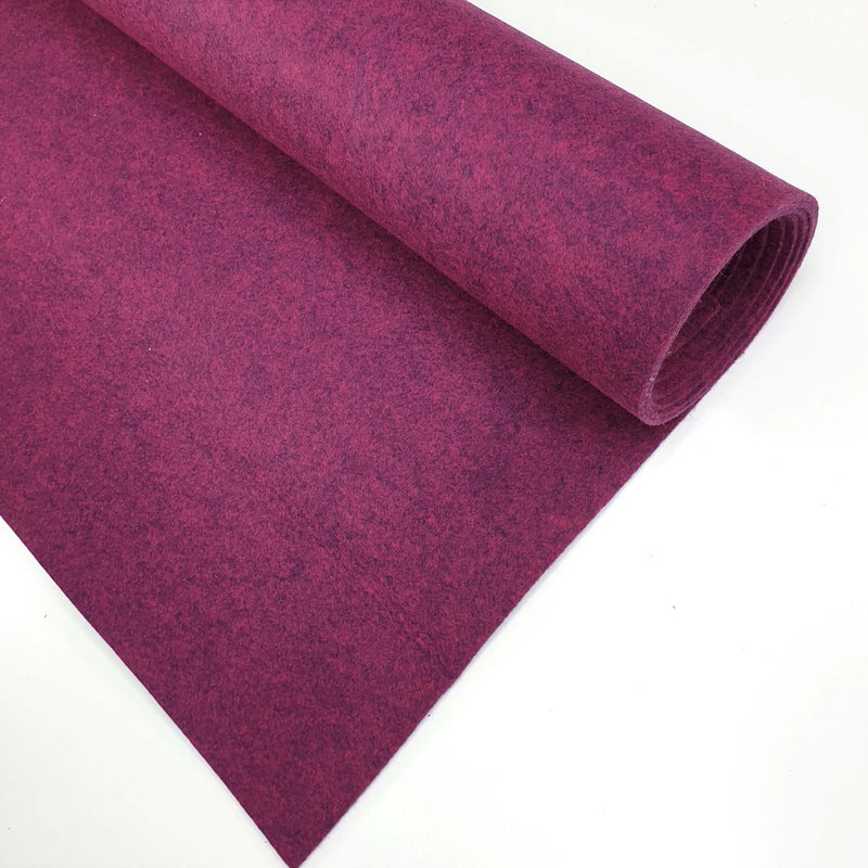 Feutre Polyester 2mm - Prune - coupe minimum ou multiples de 25 x 110 cm