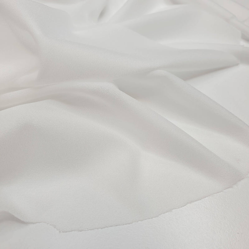 Tissu Georgette - BLANC - coupe minimum ou multiples de 25 x 145 cm