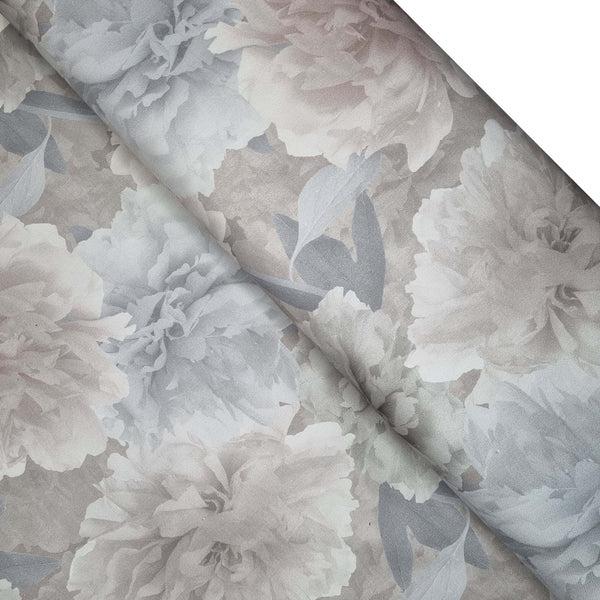 Mélange de coton avec impression numérique - MOTIF FLORAL H ​​280 cm