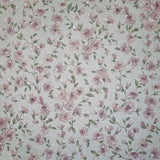 Coton brut H 280 cm - FLEURS ROSE