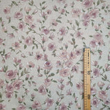 Coton brut H 280 cm - FLEURS ROSE