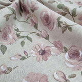 Coton brut H 280 cm - FLEURS ROSE