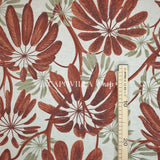 Cotone Fondo Grezzo H 155 cm - FOGLIE TERRACOTTA