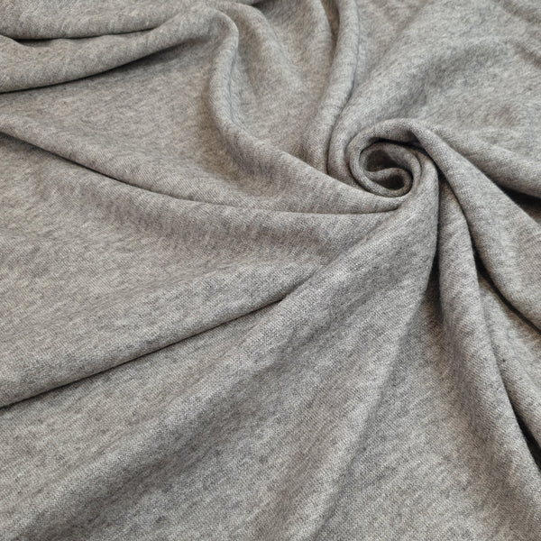 Jersey chaud - MELANGE TAUPE - coupe minimum ou multiples de 25 x 160 cm