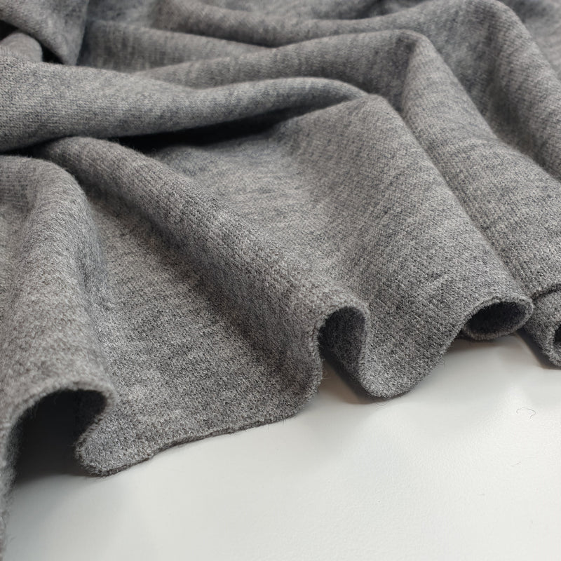 Jersey chaud - GRIS MELANGE - coupe minimum ou multiples de 25 x 160 cm