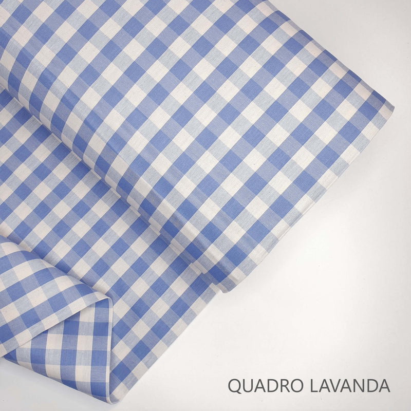 Collezione "Riga, quadretto e unito" H 180 cm - LAVANDA