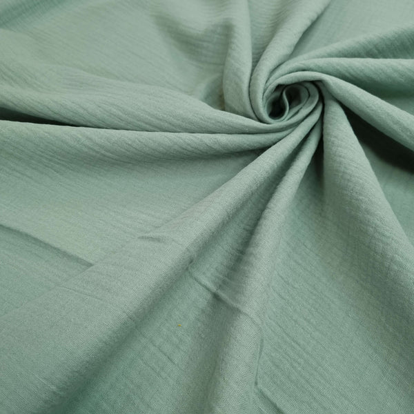 Mussola di Cotone Doppia Garza H 140 cm - MENTA