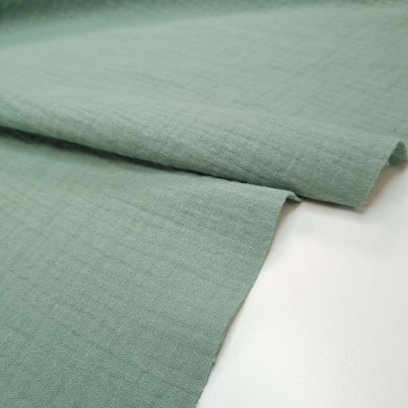 Mussola di Cotone Doppia Garza H 140 cm - MENTA