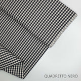 Collezione "Riga, quadretto e unito" H 180 cm - NERO