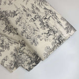 Toile de Jouy-Stoff H 280 cm – GRAU/ECRU