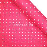 Pannolenci Stampato H 180 cm - FUXIA/CUORI PICCOLI BIANCHI