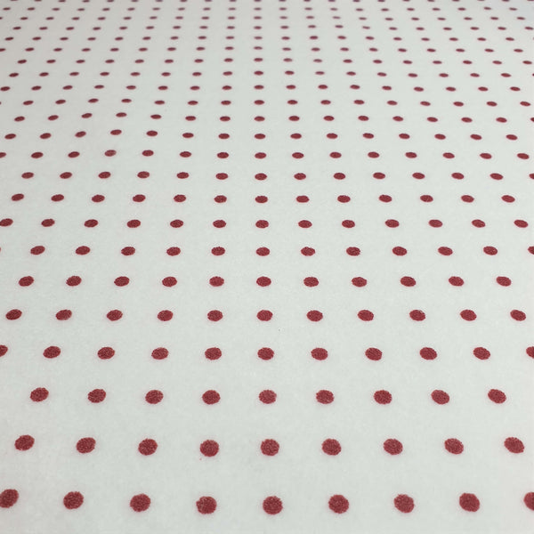 Pannolenci Stampato H 180 cm - BIANCO/POIS BORDEAUX