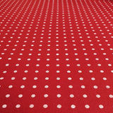 Bedruckte Pannolenci – BORDEAUX/WEIßE POLKA DOTs – Mindestschnitt oder Vielfaches von 25 x 180 cm