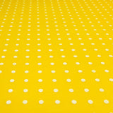 Pannolenci imprimés - POIS JAUNES/BLANC - coupe minimum ou multiples de 25 x 180 cm