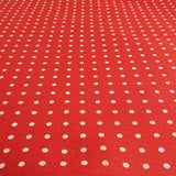 Bedruckte Pannolenci – ROT/WEIßE POLKA PUNKTE – Mindestschnitt oder Vielfaches von 25 x 180 cm