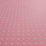 Pannolenci Stampato H 180 cm - ROSA/POIS BIANCHI