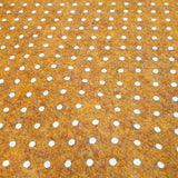 Bedruckte Pannolenci – KÜRBIS/WEISSE POLKA DOTS – Mindestschnitt oder Vielfaches von 25 x 180 cm