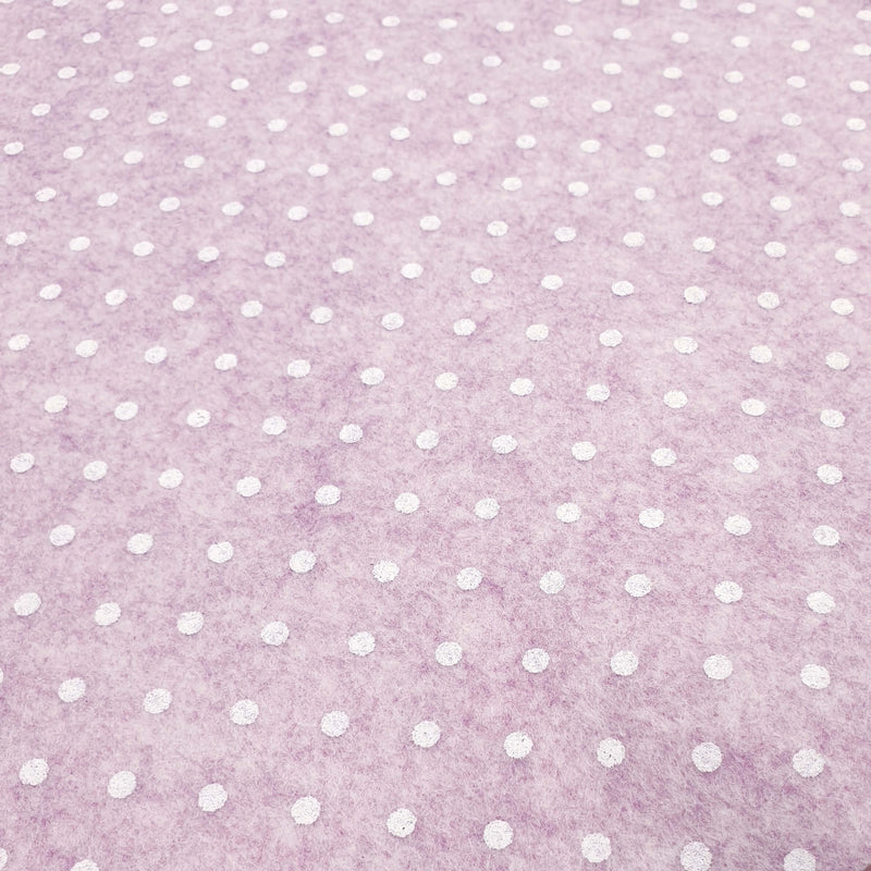 Pannolenci Stampato H 180 cm - VIOLETTA/POIS BIANCHI