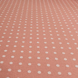 Bedruckte Pannolenci – ALTE ROSA/WEIßE POLKA DOTs – Mindestschnitt oder Vielfaches von 25 x 180 cm