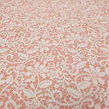 Pannolenci Stampato H 180 cm - ROSA ANTICO/PIZZO BIANCO