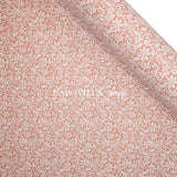 Pannolenci Imprimé - Dentelle vieux rose/Blanc - coupe minimum ou multiples de 25 x 180 cm