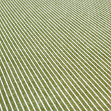 Pannolenci imprimé - MOSS/WHITE STRIPES - coupe minimum ou multiples de 25 x 180 cm